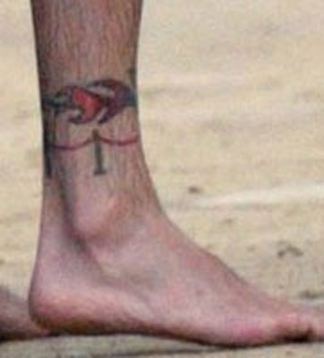 Justin Timberlake Ankle NSYNC Tattoo